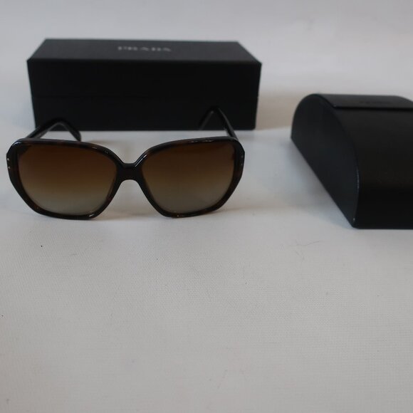 Womens Prada Dark Tortoise SPR 16M 60 13 2AU-6E1 135 Designer Sunglasses - Picture 13 of 16